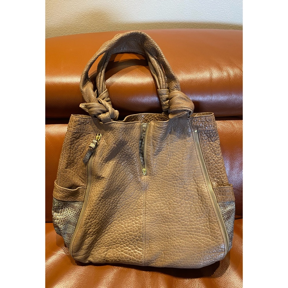 Vintage Reign Brown Leather Hobo Bag
